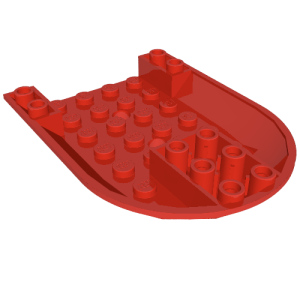 11295 - Aircraft Fuselage Forward Bottom Curved 6 x 8
