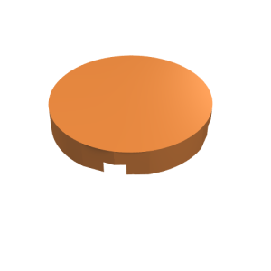 14769 - Tile, Round 2 x 2 with Bottom Stud Holder