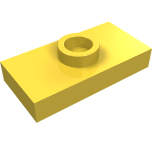 15573 - Plate, Modified 1 x 2 with 1 Stud with Groove and Bottom Stud Holder (Jumper)