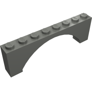 16577 - Arch 1 x 8 x 2 Raised