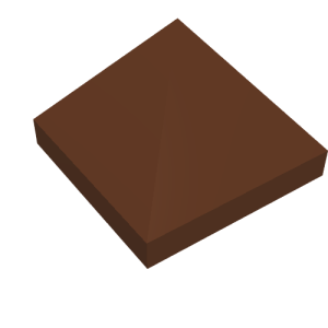 22388 - Slope 45 1 x 1 x 2/3 Quadruple Convex Pyramid
