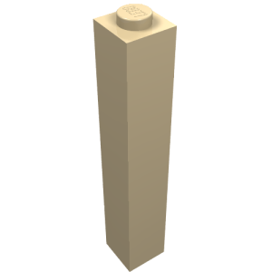 2453b - Brick 1 x 1 x 5 - Solid Stud