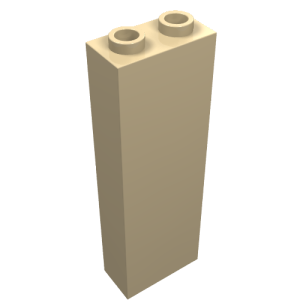 2454 - Brick 1 x 2 x 5 - Blocked Open Studs or Hollow Studs