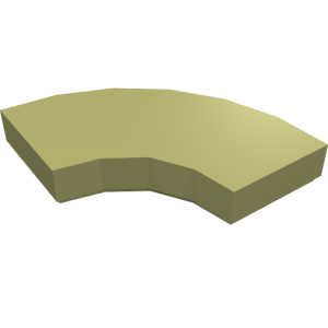 27925 - Tile, Round Corner 2 x 2 Macaroni