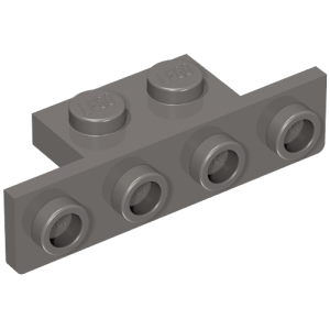 28802 - Bracket 1 x 2 - 1 x 4 with Two Rounded Corners at the Bottom