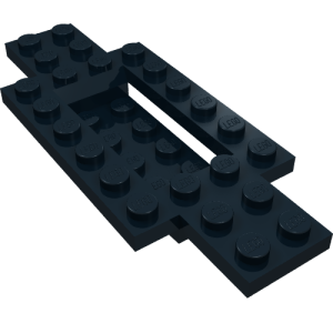 30029 - Vehicle, Base 4 x 10 x 2/3 with 4 x 2 Recessed Center with Smooth Underside