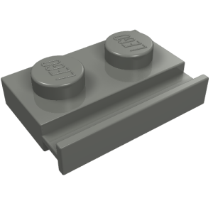 32028 - Plate, Modified 1 x 2 with Door Rail