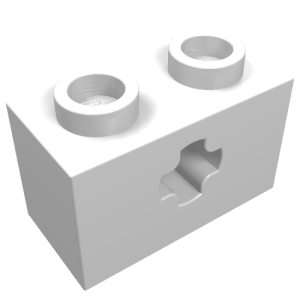 32064 - Technic, Brick 1 x 2 with Axle Hole