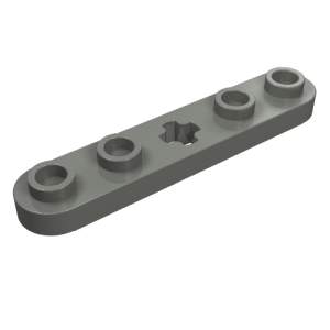 32124 - Technic, Plate 1 x 5 with Smooth Ends, 4 Studs and Center Axle Hole
