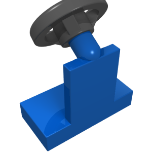 3829c01 - Vehicle, Steering Stand 1 x 2 with Black Steering Wheel