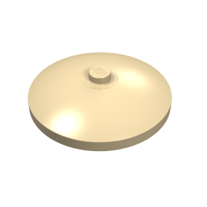 3960 - Dish 4 x 4 Inverted (Radar) with Solid Stud