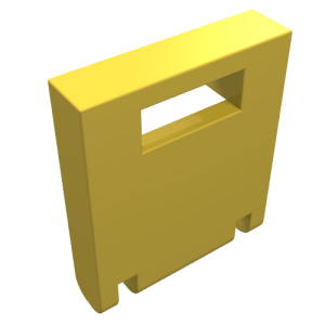 4346 - Container, Box 2 x 2 x 2 Door with Slot