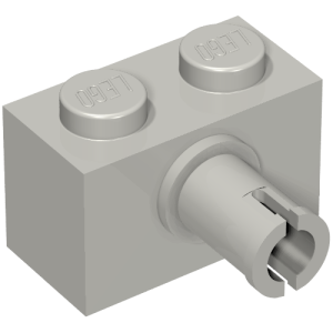 44865 - Brick, Modified 1 x 2 with Pin and Bottom Stud Holder