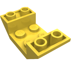 4871 - Slope, Inverted 45 4 x 2 Double with 2 x 2 Cutout