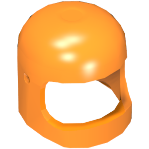 50665 - Minifigure, Headgear Helmet Space / Town with Thick Chin Strap - with Visor Dimples (Reissue with Top Dimple)