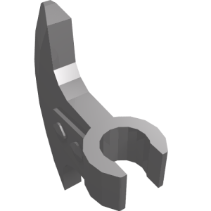 53454 - Minifigure, Weapon Axe Head with Clip