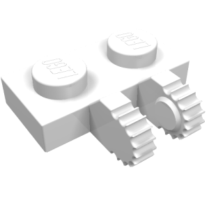 60471 - Hinge Plate 1 x 2 Locking with 2 Fingers on Side and 9 Teeth