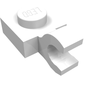 61252 - Plate, Modified 1 x 1 with Open O Clip (Horizontal Grip)
