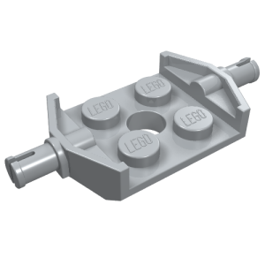 6157 - Plate, Modified 2 x 2 with Wheels Holder Wide and Hole