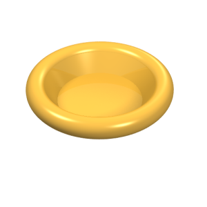 6256 - Minifigure, Utensil Dish 3 x 3