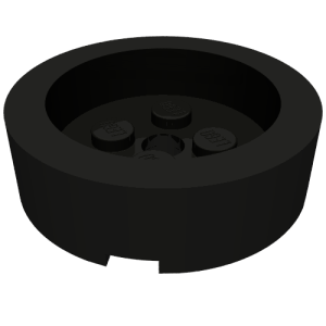 68325 - Brick, Round 4 x 4 with Recessed Center and Hole