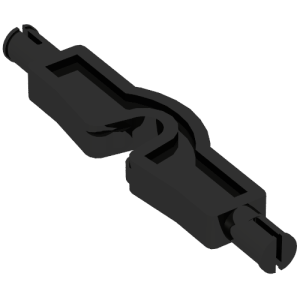 69964 - Vehicle, Axle Flattened with Cutout and Wheels Holders