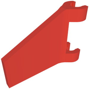 80324 - Flag 2 x 2 Trapezoid with Flared Edge