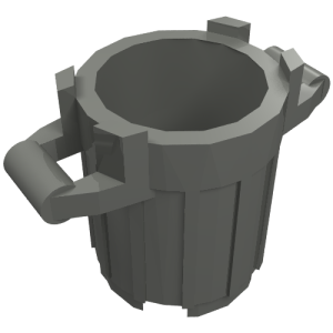92926 - Container, Trash Can with 4 Cover Holders