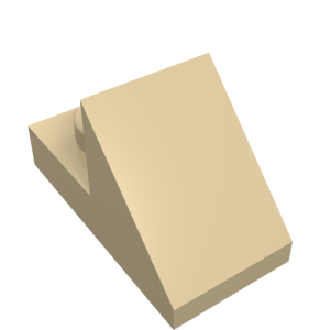 92946 - Slope 45 2 x 1 with 2/3 Cutout