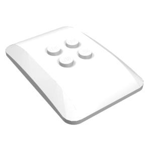 98281 - Wedge 6 x 4 x 2/3 Quad Curved