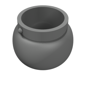 98374 - Minifigure, Utensil Pot Small with Handle Holders