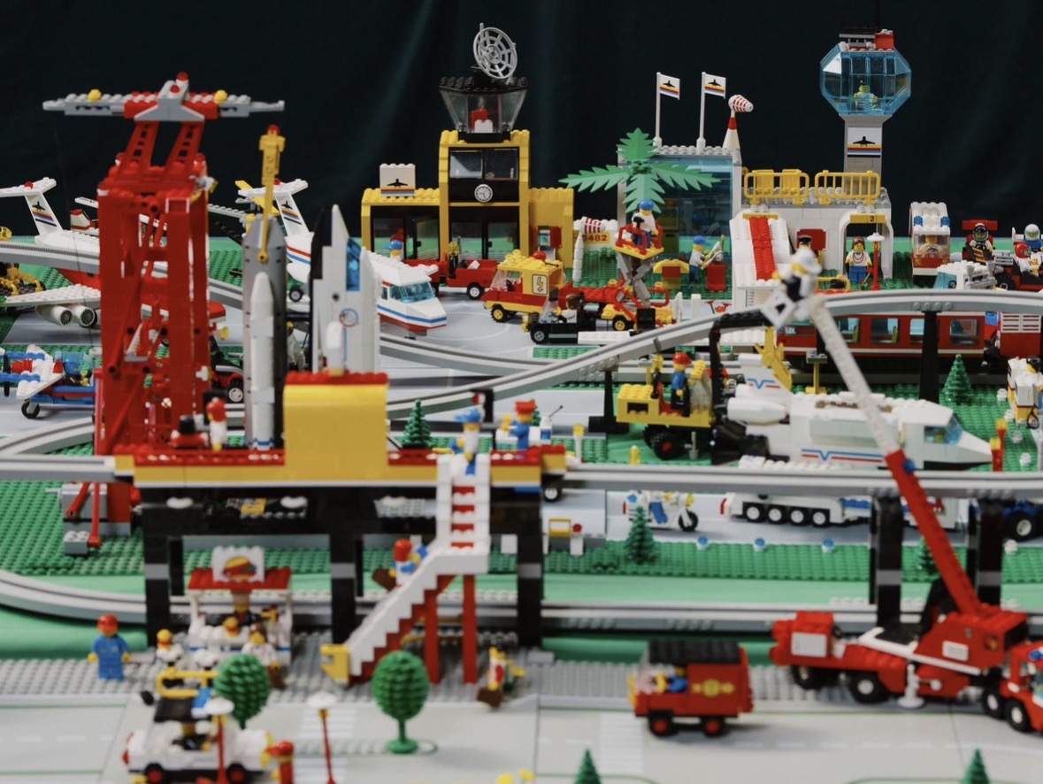 Vintage LEGO airport display exhibited at Comic Con Baltics 2026