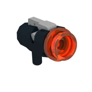 15391c02 - Minifigure, Weapon Gun, Mini Blaster / Shooter with Reddish Brown Trigger (15391 / 15392)