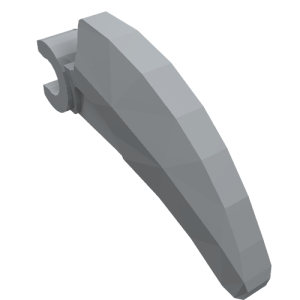 16770 - Barb / Claw / Horn / Tooth with Clip, Curved