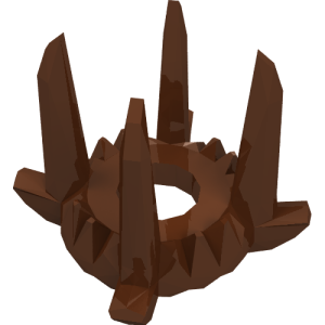 18165 - Minifigure, Headgear Crown with 4 Tall Spikes