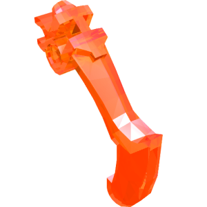 20252 - Bionicle Weapon Claw - Bent and Notched with Clip