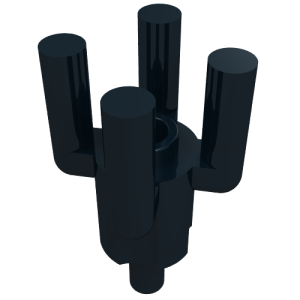 2566 - Bar 1.2L with Top Stud and 4 Bar Arms Up (Palm Tree Top)