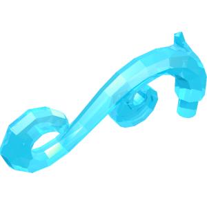 28870 - Plant Stem, Curved with Bar, Thorns, and Swirls