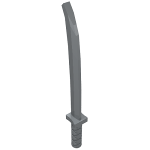 30173b - Minifigure, Weapon Sword, Shamshir/Katana (Square Guard) with Uncapped Pommel and Hole in Hilt