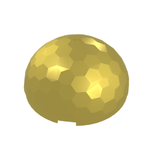 30208 - Cylinder Hemisphere 4 x 4 Multifaceted