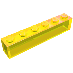 3067 - Brick 1 x 6 without Bottom Tubes