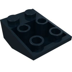 3747a - Slope, Inverted 33 3 x 2 with Flat Bottom Pin without Connections between Studs