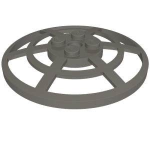 4285b - Dish 6 x 6 Inverted (Radar) Webbed - Type 2 (Underside Attachment Positions at 90 degrees)