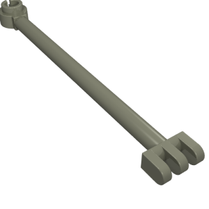 4319 - Hinge Bar 8L with 3 Fingers and Open End Stud