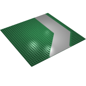 4478p01 - Baseplate, Road 32 x 32 with Driveway in Gray Pattern