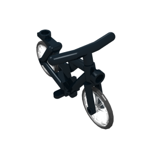 4719c01 - Bicycle with Trans-Clear Wheels and Black Tires (4719 / 4720 / 2807)