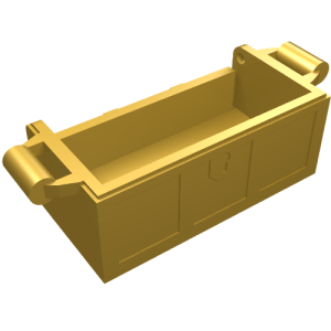 4738a - Container, Treasure Chest Bottom with Slots in Back