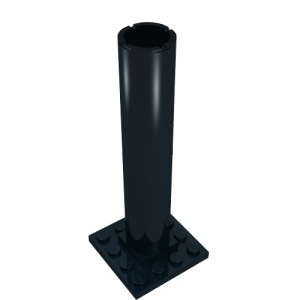 4844 - Boat, Mast Section Base 4 x 4 x 9