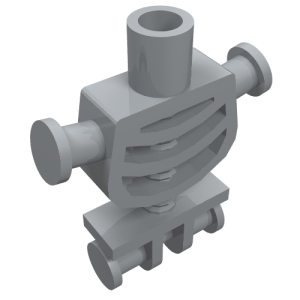60115 - Torso Skeleton, Rounded Rib Cage and Thick Shoulder Pins