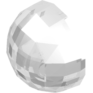 61287 - Cylinder Hemisphere 2 x 2 with Cutout